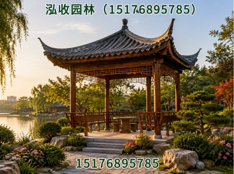 大庆防腐木凉亭展示图